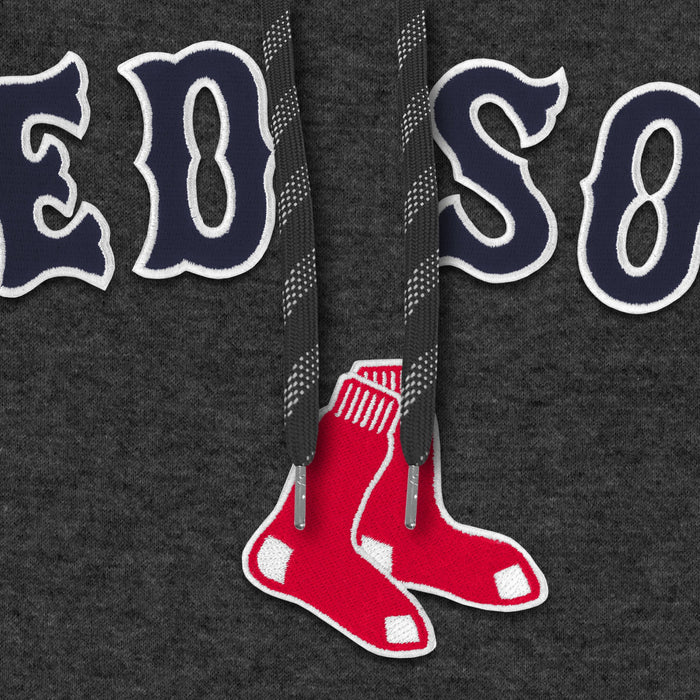 Boston Red Sox MLB Bulletin Men's Charcoal Express Twill Home Field Hoodie
