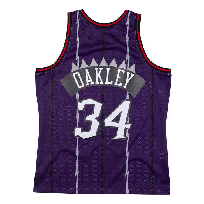 Charles Oakley Toronto Raptors NBA Mitchell & Ness Men's Purple 1998-9 —