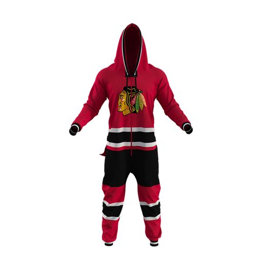 Chicago Blackhawks NHL Hockey Sockey Men's Red Team Uniform Onesie