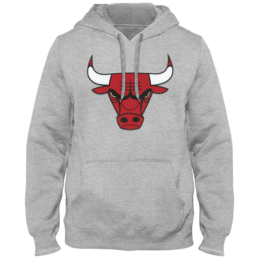 Chicago Bulls NBA Bulletin Men's Athletic Grey Express Twill Logo Hoodie L