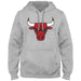 Chicago Bulls NBA Bulletin Men's Athletic Grey Express Twill Logo Hoodie