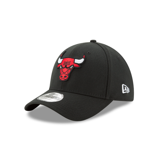 Chicago Bulls NBA New Era Men's Black 39Thirty Team Classic Stretch Fit Hat