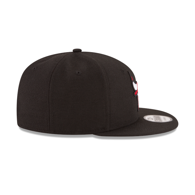 Chicago Bulls NBA New Era Men's Black 9Fifty Team Color Snapback