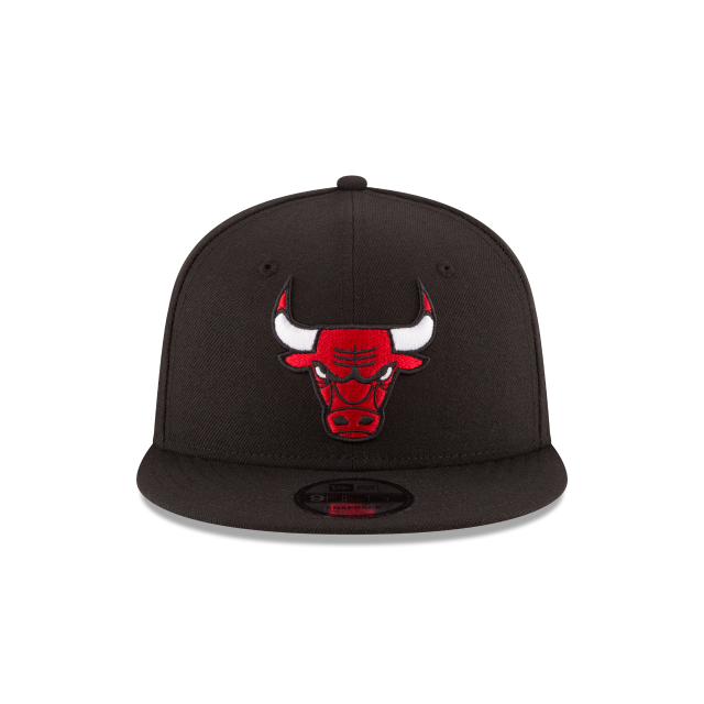 Chicago Bulls NBA New Era Men's Black 9Fifty Team Color Snapback
