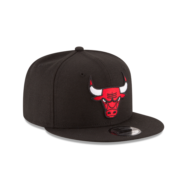 Chicago Bulls NBA New Era Men's Black 9Fifty Team Color Snapback