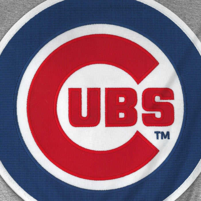 Chicago Cubs MLB Bulletin Men's Athletic Grey Express Twill Logo Hoodie