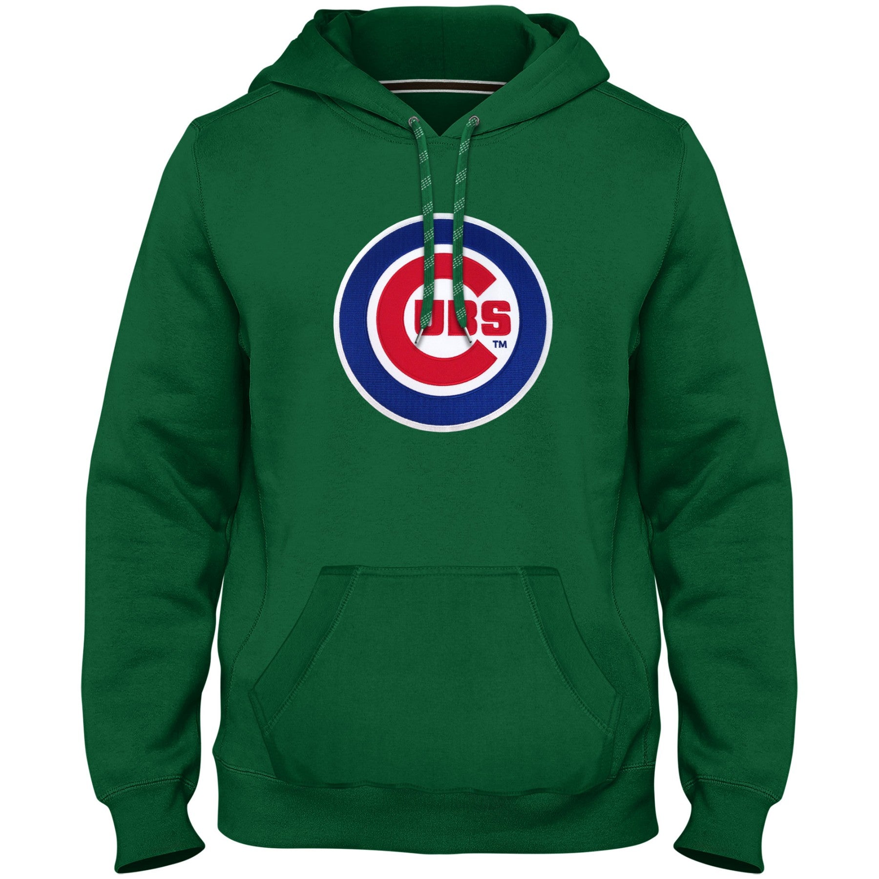 Chicago Cubs MLB Bulletin Men's Green Express Twill Logo Hoodie