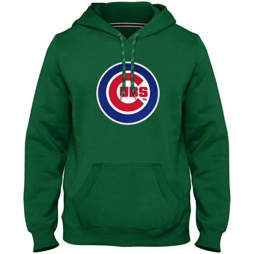 Chicago Cubs MLB Bulletin Men's Green Express Twill Logo Hoodie