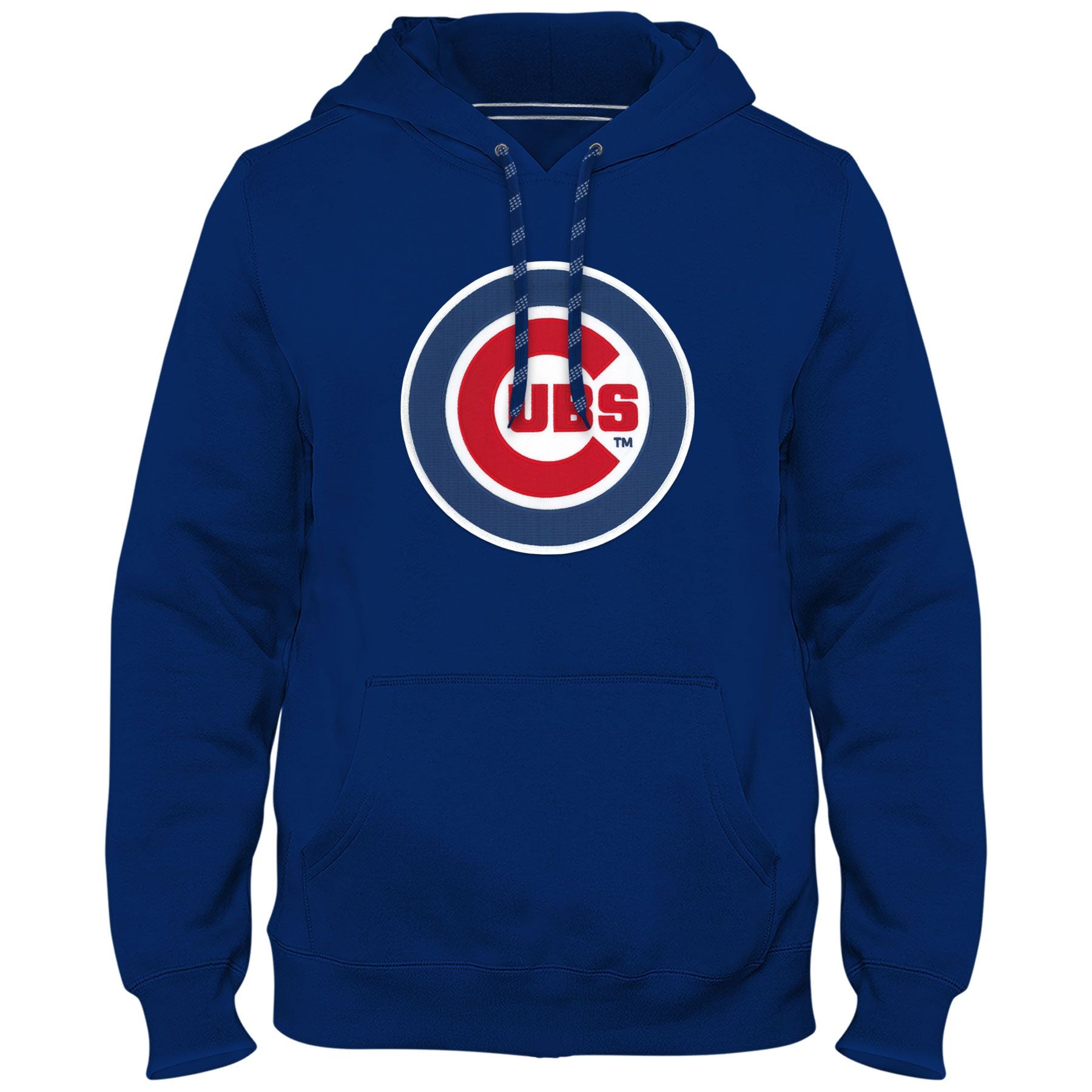 Chicago Cubs MLB Bulletin Men's Royal Blue Express Twill Logo Hoodie