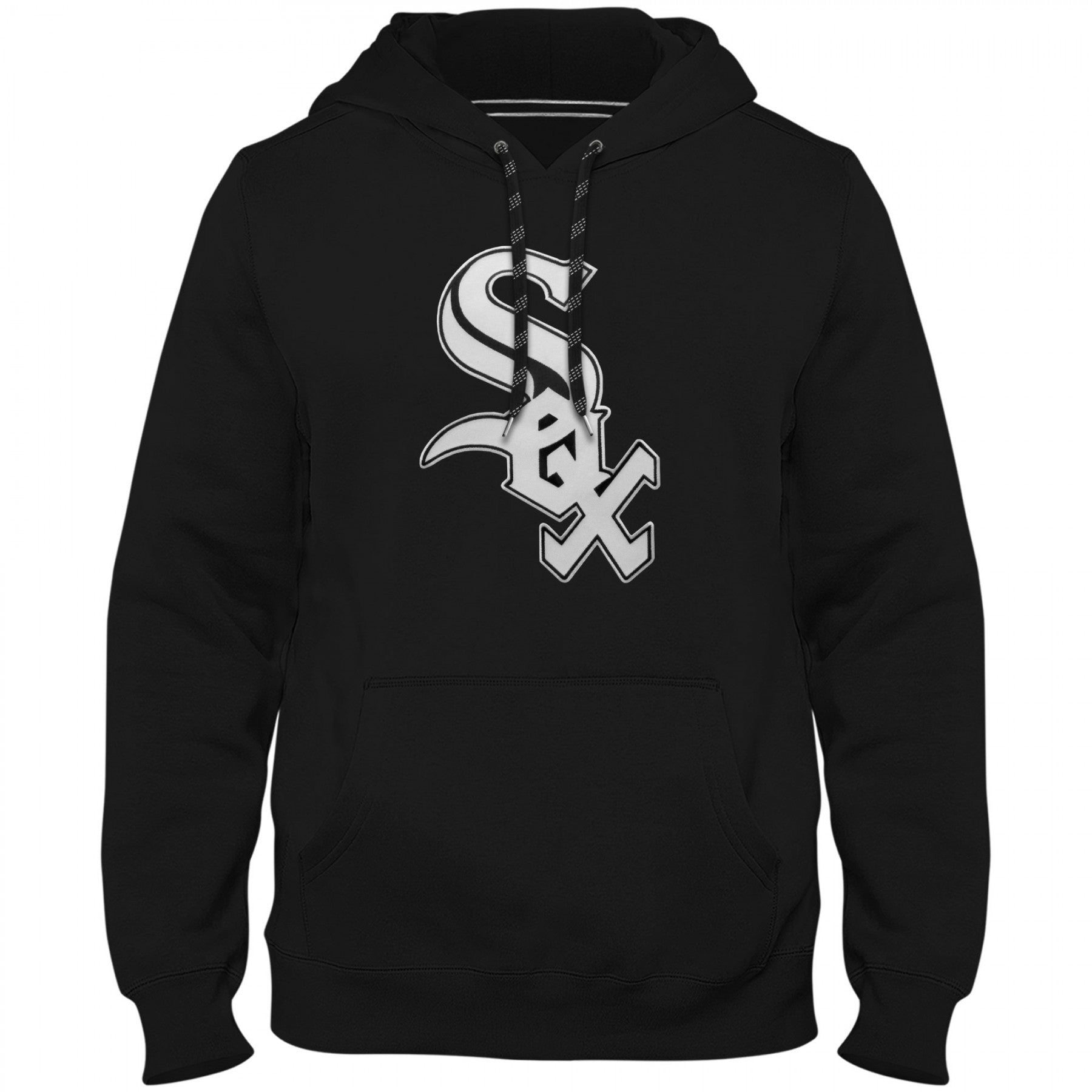 Chicago White Sox MLB Bulletin Men's Black Express Twill Logo Hoodie