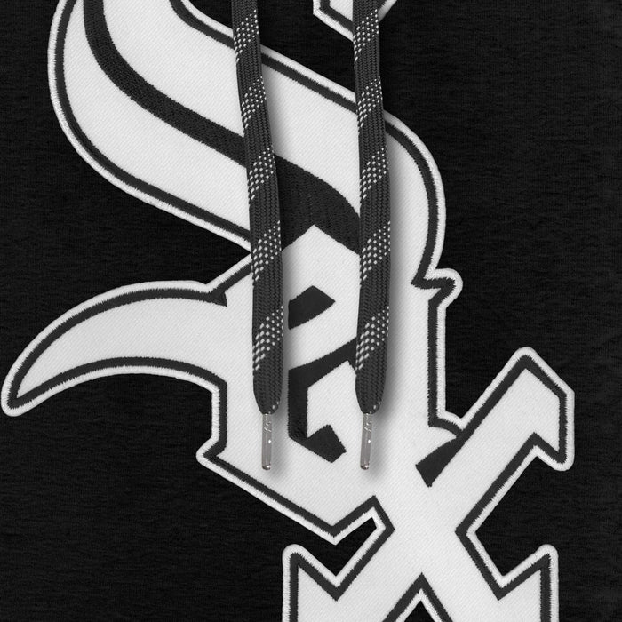Chicago White Sox MLB Bulletin Men's Black Express Twill Logo Hoodie