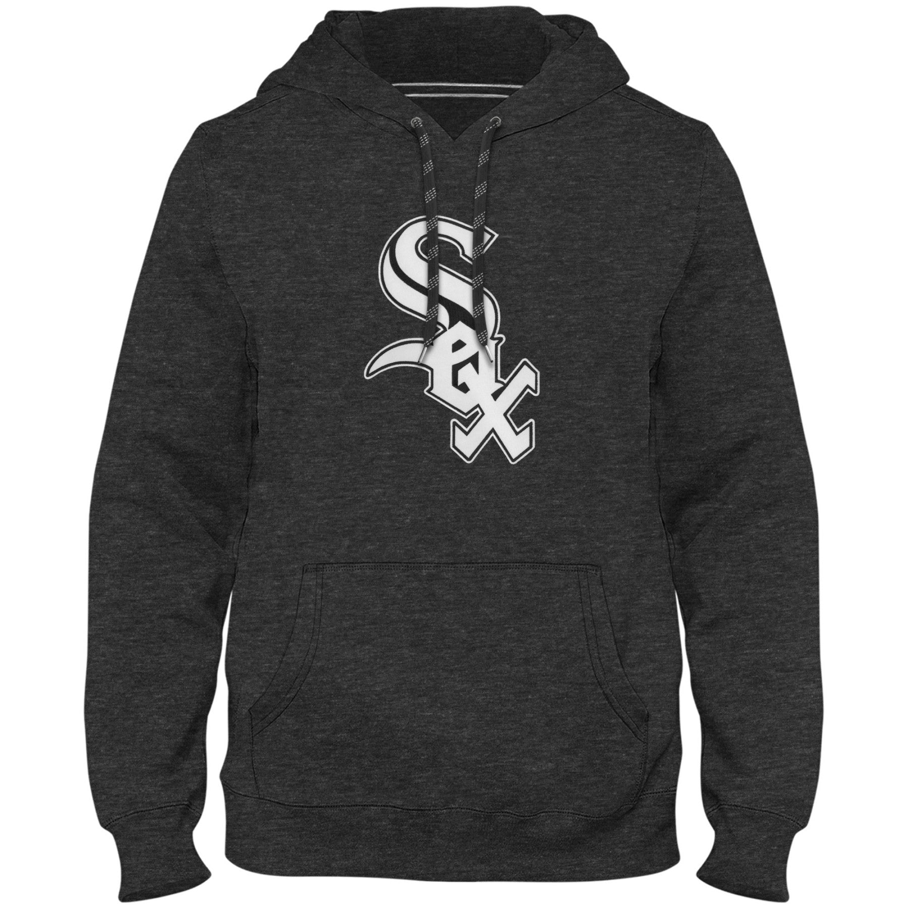 Chicago White Sox MLB Bulletin Men's Charcoal Express Twill Logo Hoodie