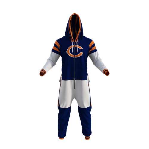 Chicago Bears NFL Hockey Sockey Men's Navy Team Uniform Onesie