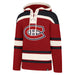 Cole Caufield Montreal Canadiens NHL 47 Brand Men's Red Heavyweight Lacer Hoodie