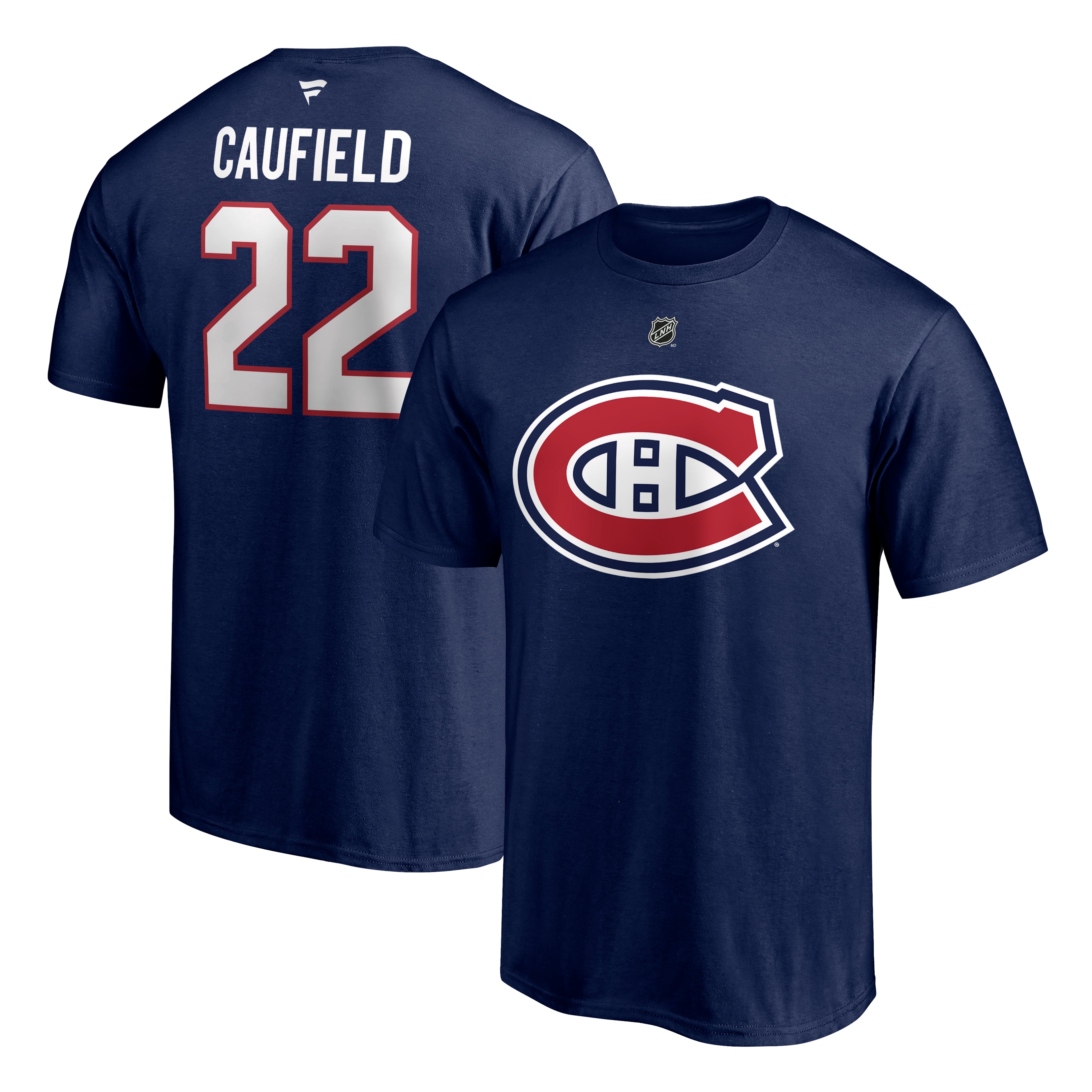 Cole Caufield Montreal Canadiens NHL Fanatics Branded Men's Navy Authentic T-Shirt