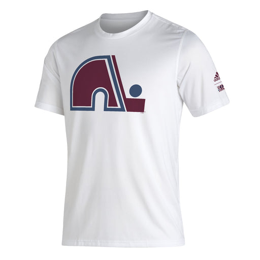 Colorado Avalanche NHL Adidas Men's White Reverse Retro Creator T-Shirt