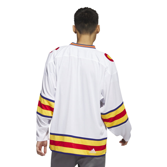 Colorado Rockies NHL Adidas Men's White Team Classics Vintage Authentic Jersey