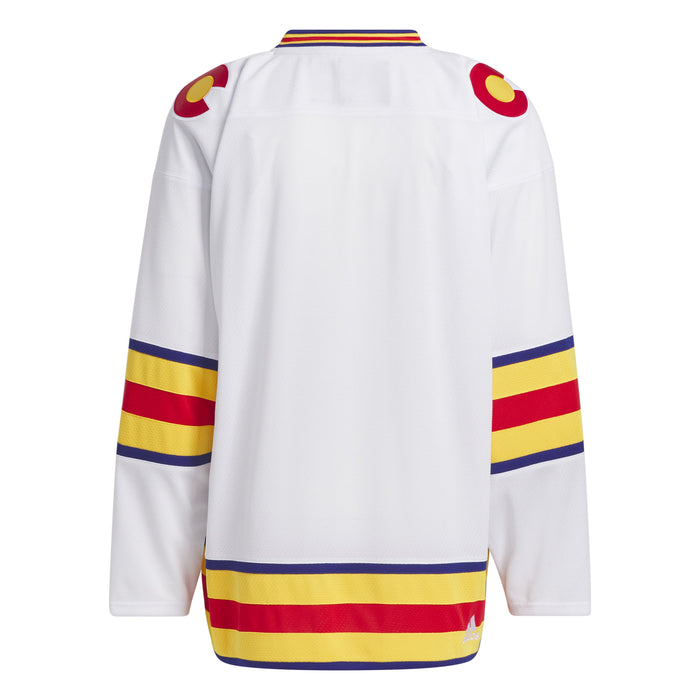 Colorado Rockies NHL Adidas Men's White Team Classics Vintage Authenti —