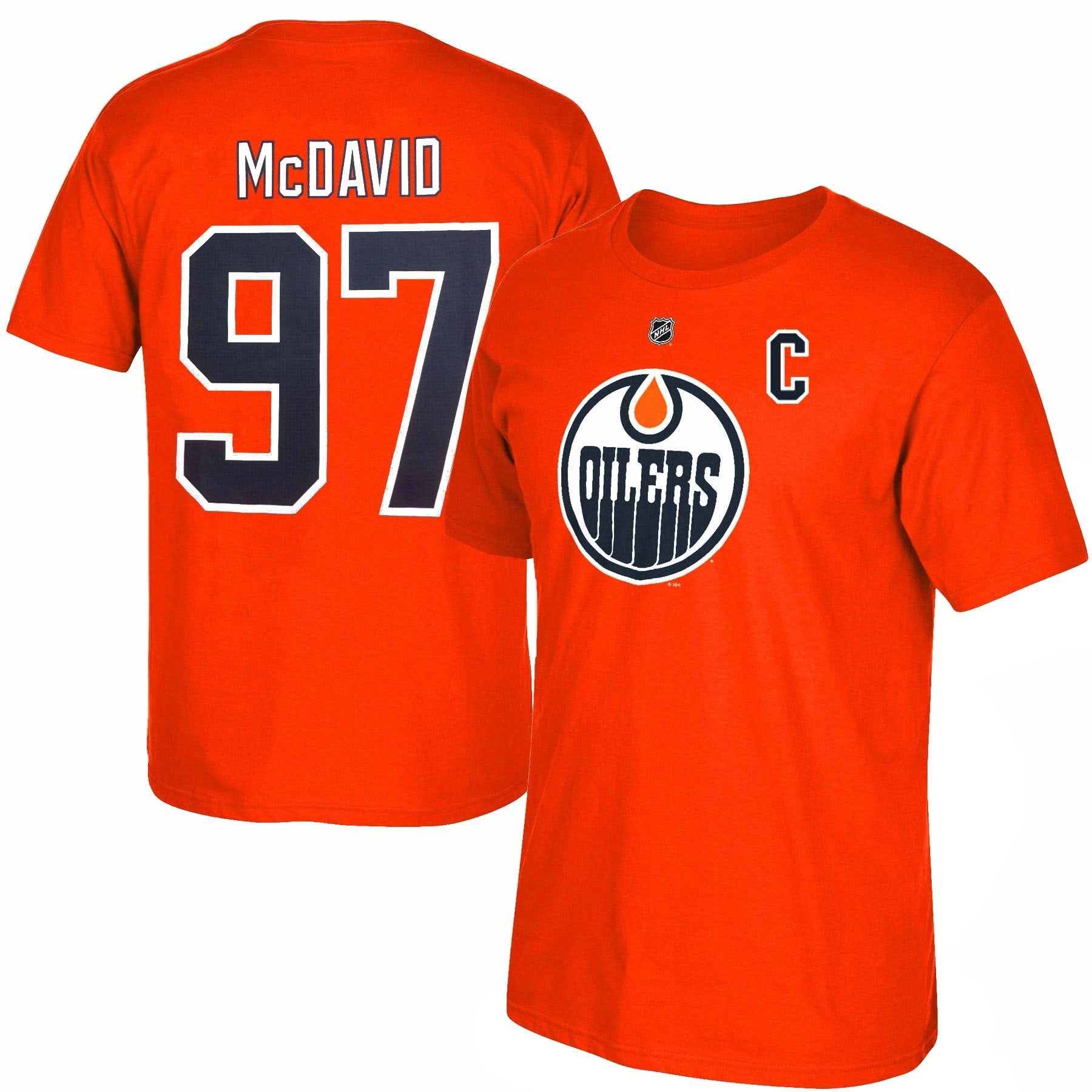 Connor McDavid Edmonton Oilers NHL Outerstuff Youth Orange T-Shirt