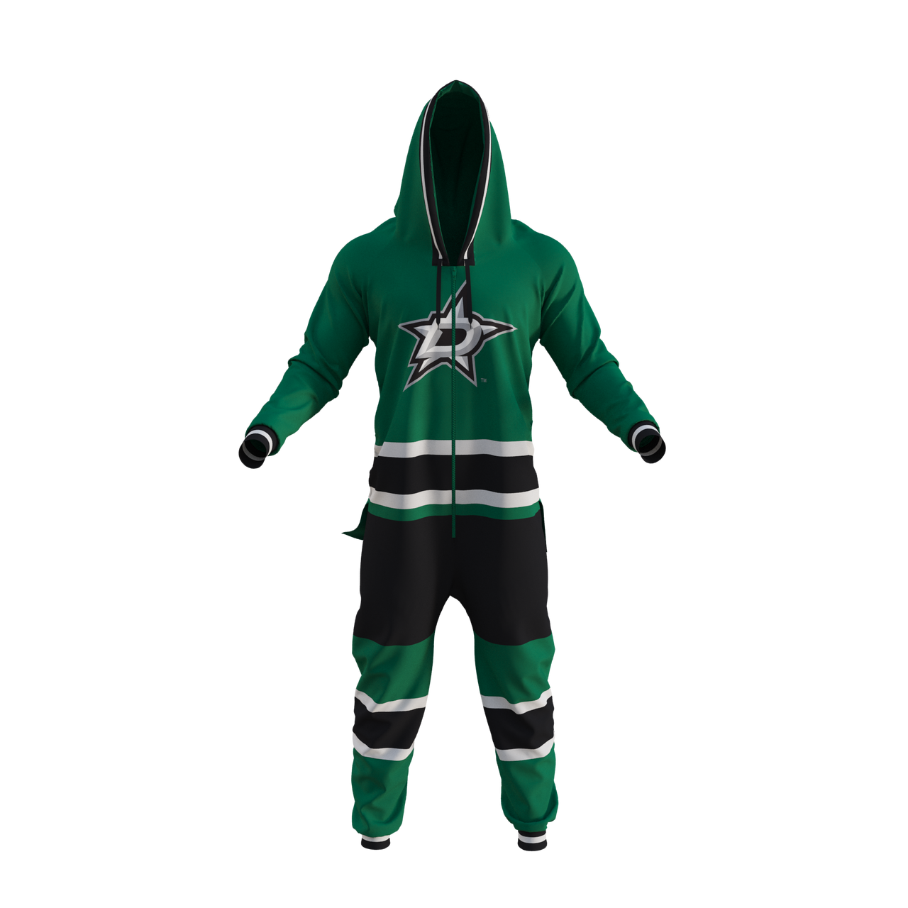 Combinaison d'uniforme de l'équipe verte des Stars de Dallas de la LNH Hockey Sockey pour hommes