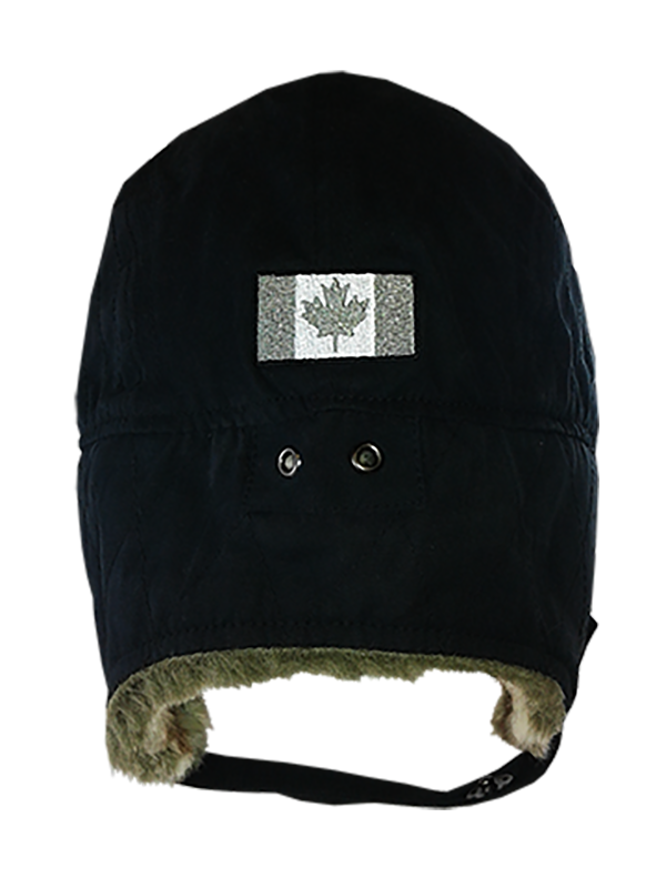 Destination Canada Unisex Black Jack Rabbit Fur Hat