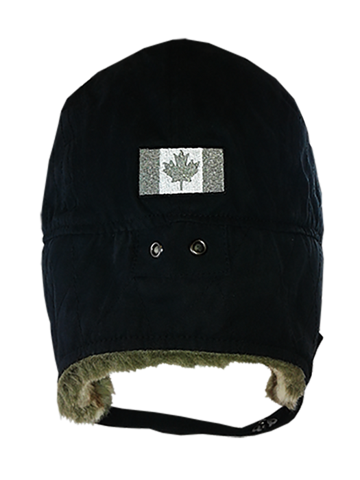 Destination Canada Unisex Black Jack Rabbit Fur Hat
