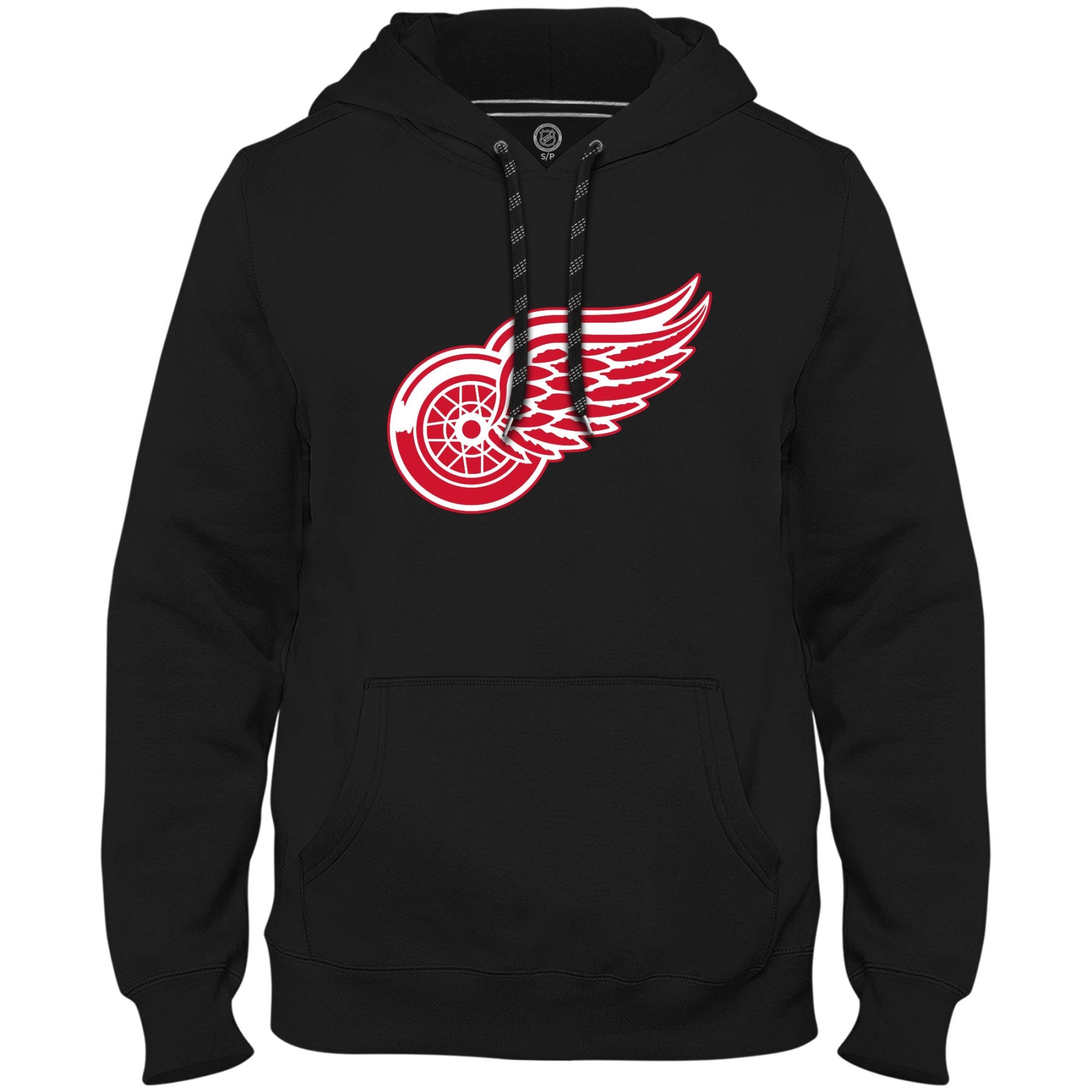 Detroit Red Wings NHL Bulletin Men's Black Express Twill Logo Hoodie