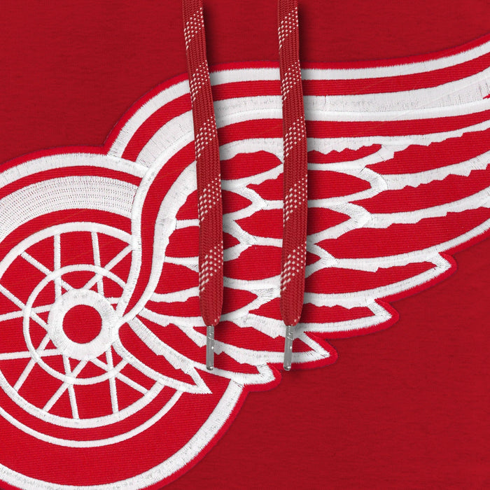 Detroit Red Wings NHL Bulletin Men's Red Express Twill Logo Hoodie —