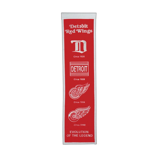 Detroit Red Wings NHL Winning Streak Red 8"x32" Premium Heritage Banner