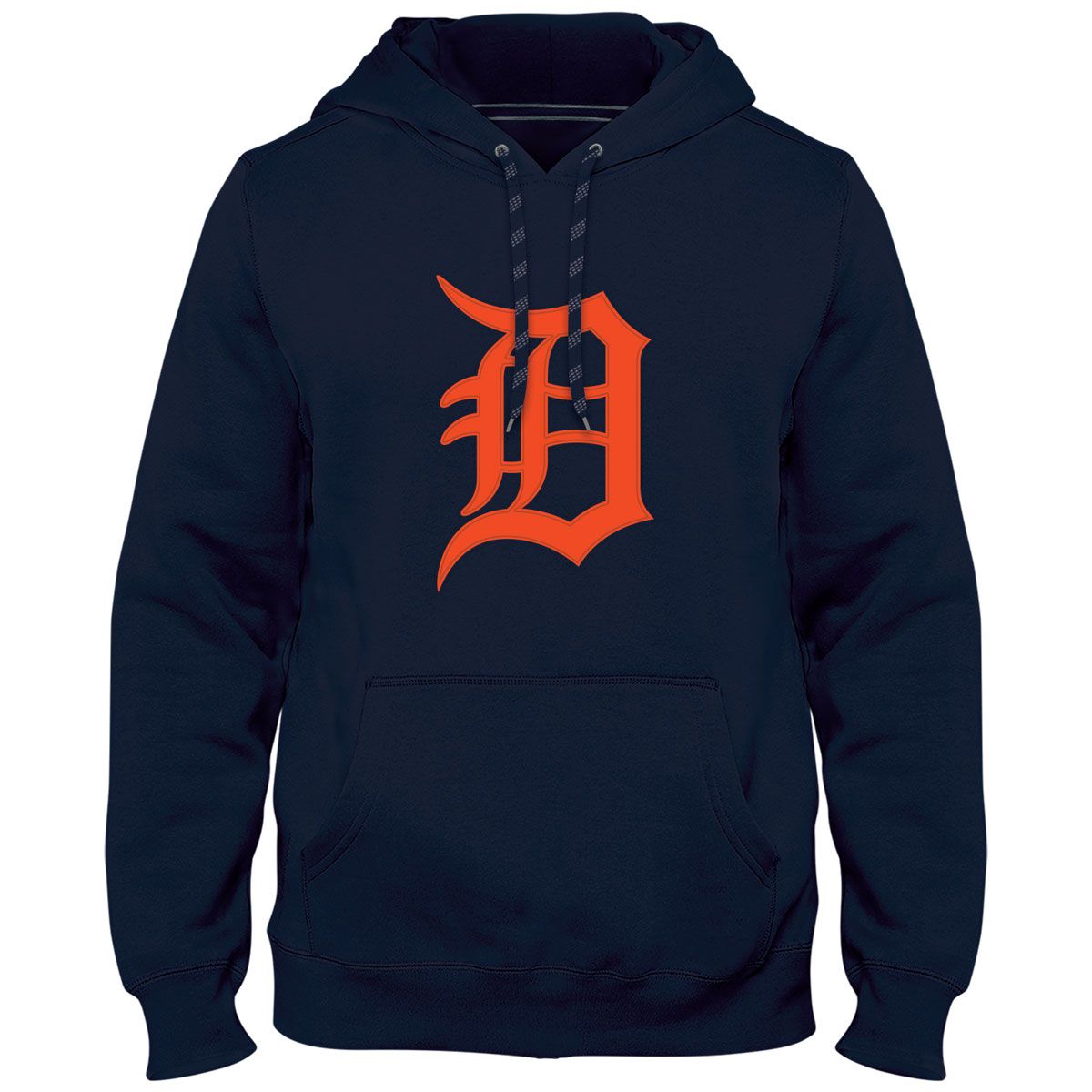 Detroit Tigers MLB Bulletin Men's Navy Express Twill Logo Hoodie