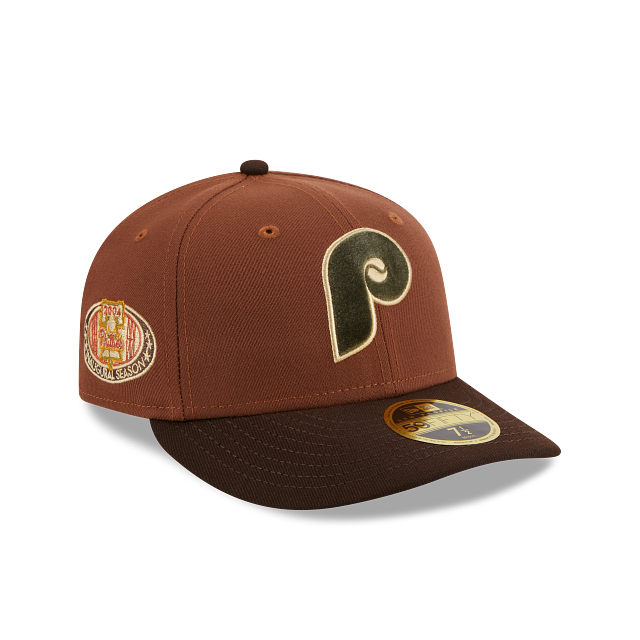 Casquette ajustée en velours pour hommes, Philadelphia Phillies MLB New Era, profil bas, 59Fifty, saison inaugurale 2004 