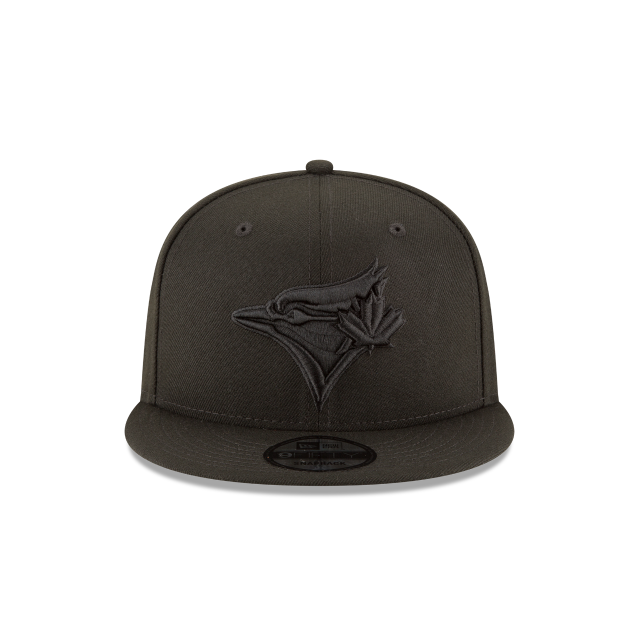 Toronto Blue Jays MLB New Era pour hommes, noir sur noir 9Fifty Snapback