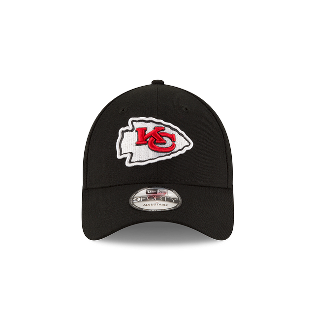 Kansas City Chiefs NFL New Era Casquette réglable noire 9Forty The League pour hommes