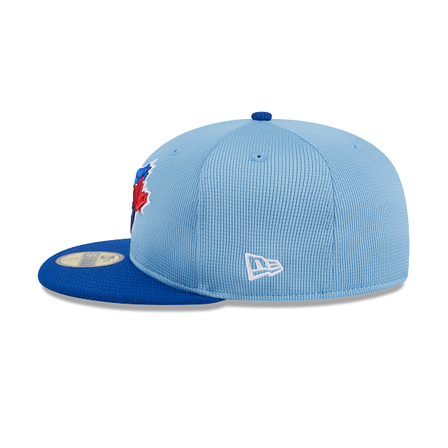 Toronto Blue Jays MLB New Era Men's Light Blue 59Fifty Authentic Collection On Field 2024 BP Fitted Hat