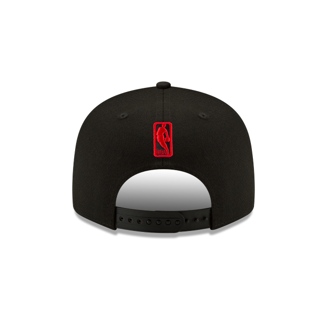 Toronto Raptors NBA New Era Snapback noir 9Fifty avec logo rouge pour hommes