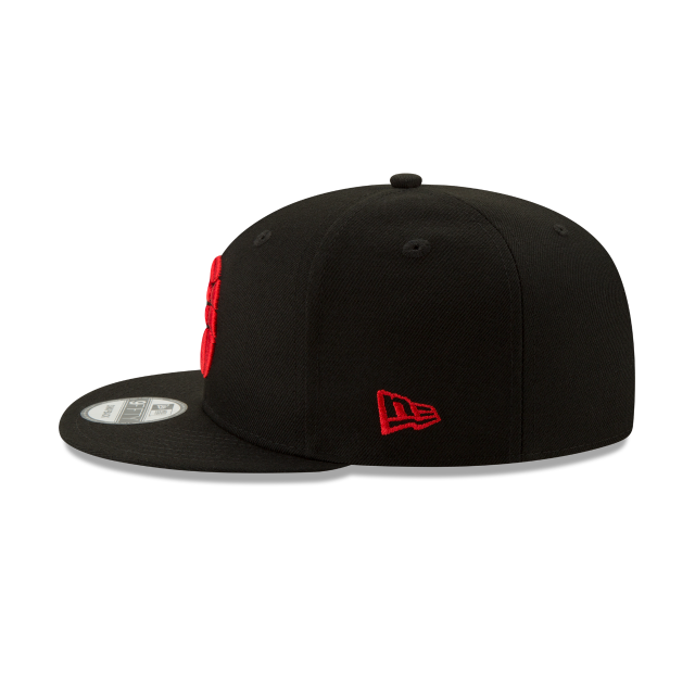 Toronto Raptors NBA New Era Men's Black 9Fifty Red Logo Snapback