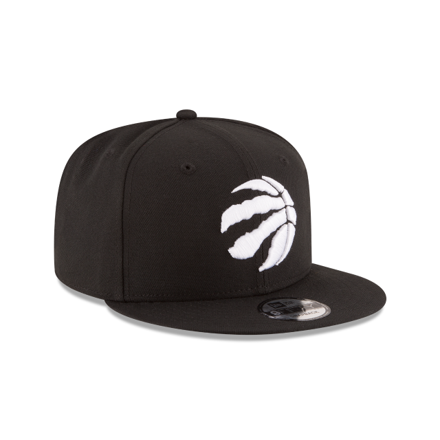 Toronto Raptors NBA New Era Men's Black 9Fifty White Logo Snapback