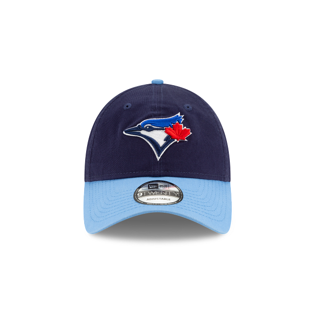 Toronto Blue Jays MLB New Era pour hommes, casquette réglable alternative classique 9Twenty bleu royal/bleu clair