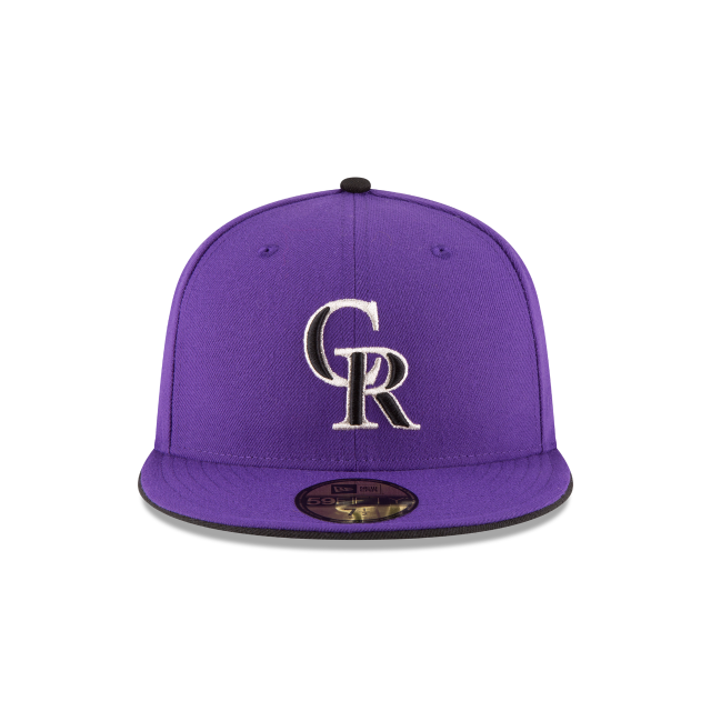 Colorado Rockies MLB New Era Casquette violette 59Fifty Authentic Collection On Field pour hommes