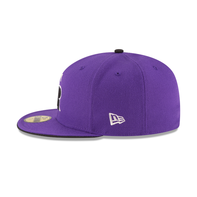 Colorado Rockies MLB New Era Casquette violette 59Fifty Authentic Collection On Field pour hommes