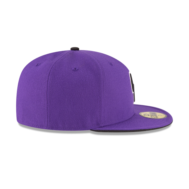 Colorado Rockies MLB New Era Casquette violette 59Fifty Authentic Collection On Field pour hommes