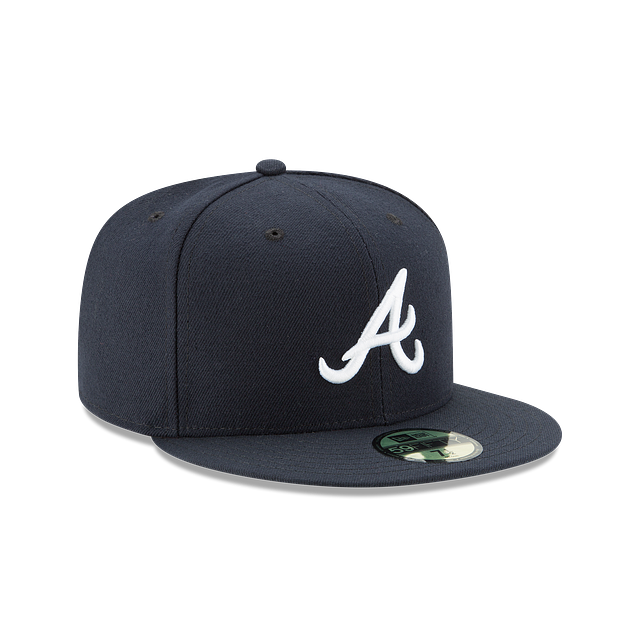 Atlanta Braves MLB New Era Casquette ajustée 59Fifty Authentic Collection On Field Road pour hommes