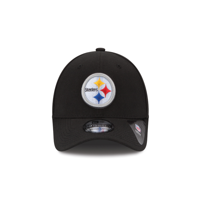 Pittsburgh Steelers NFL New Era Men's Black 39Thirty Team Classic Stretch Fit Hat