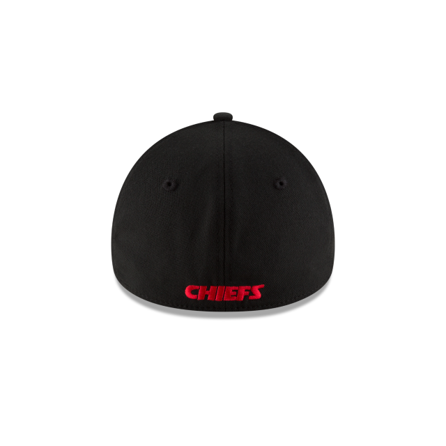 Kansas City Chiefs NFL New Era Casquette noire 39Thirty Team Classic Stretch Fit pour hommes