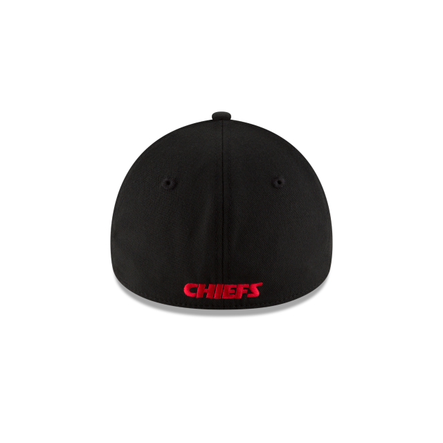 Kansas City Chiefs NFL New Era Men's Black 39Thirty Team Classic Stretch Fit Hat