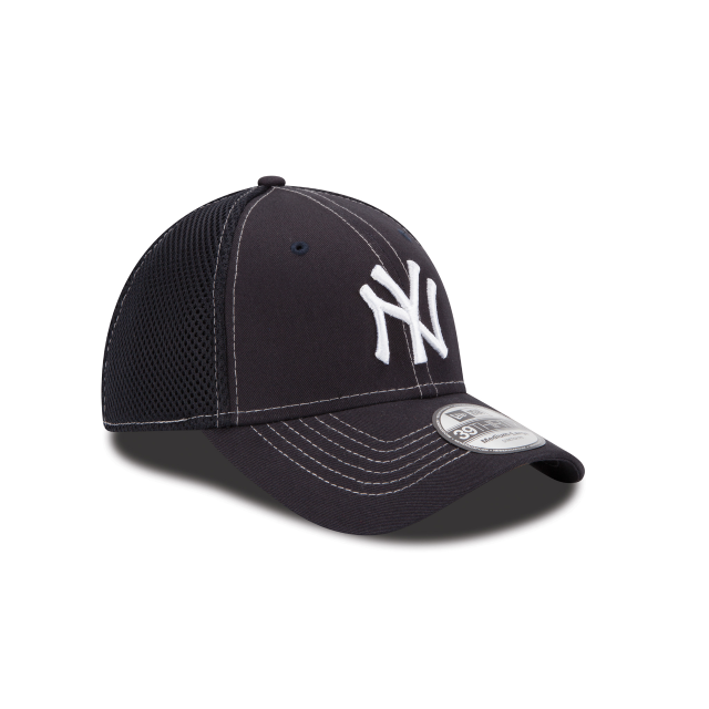 New York Yankees MLB New Era Casquette bleu marine 39Thirty Neo Stretch Fit pour hommes