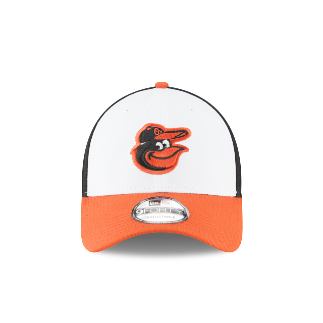 Baltimore Orioles MLB New Era Youth White Orange 9Forty The League Adjustable Hat
