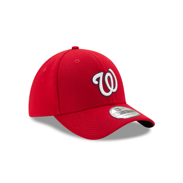 Washington Nationals MLB New Era Men's Red 39Thirty Team Classic Stretch Fit Hat