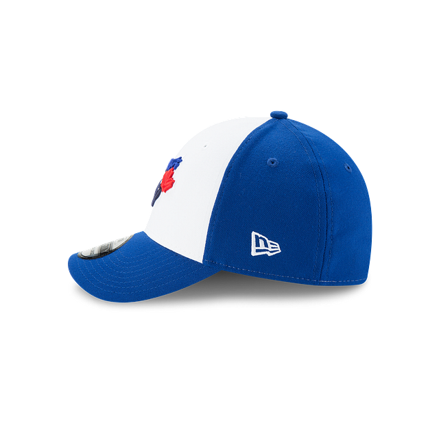 Toronto Blue Jays MLB New Era Toddler Royal White 39Thirty Team Classic Alternate Stretch Fit Hat