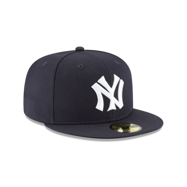 New York Yankees MLB New Era Casquette ajustée en laine bleu marine 59Fifty Cooperstown 1922 pour hommes